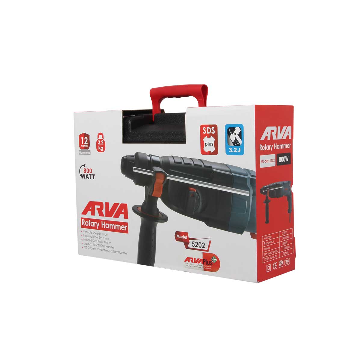 Rotary-hammer-model-5202-4 arva-5202-4