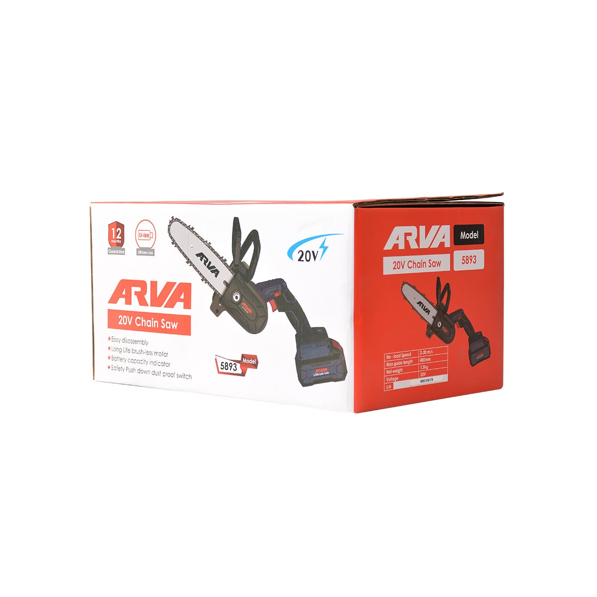 brushless-cordless-chain-saw-model-5893-3 arva-5893-3