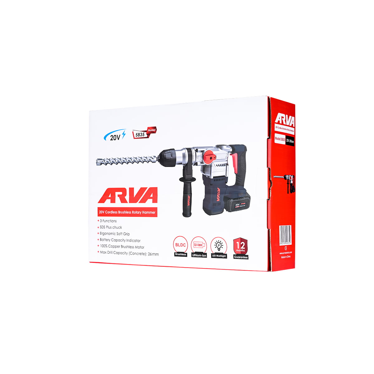 cordless-brushless-rotary-hammer-model-5835-5 arva-5835-5