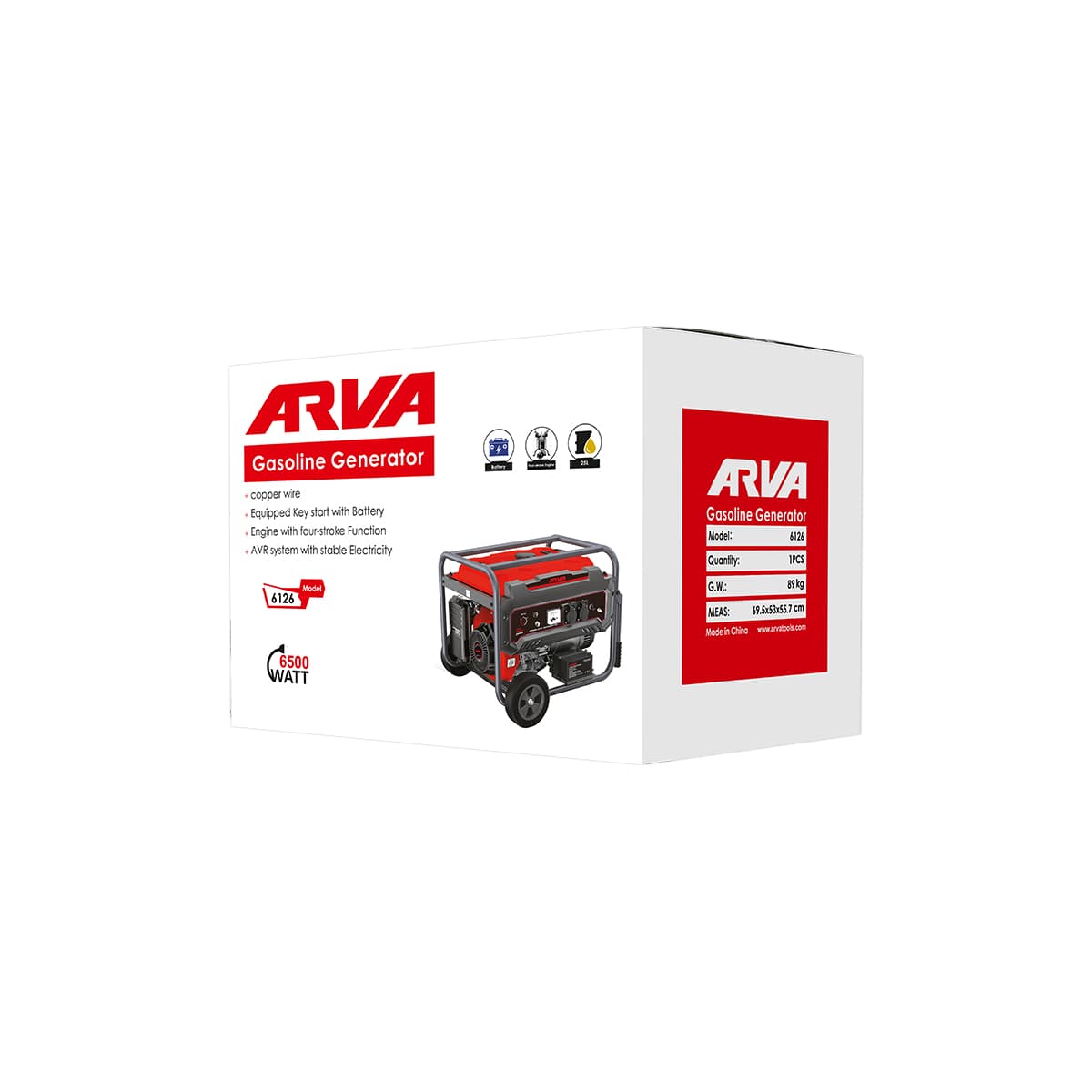 gasoline-generator-model-6126-1 arva-6126-2