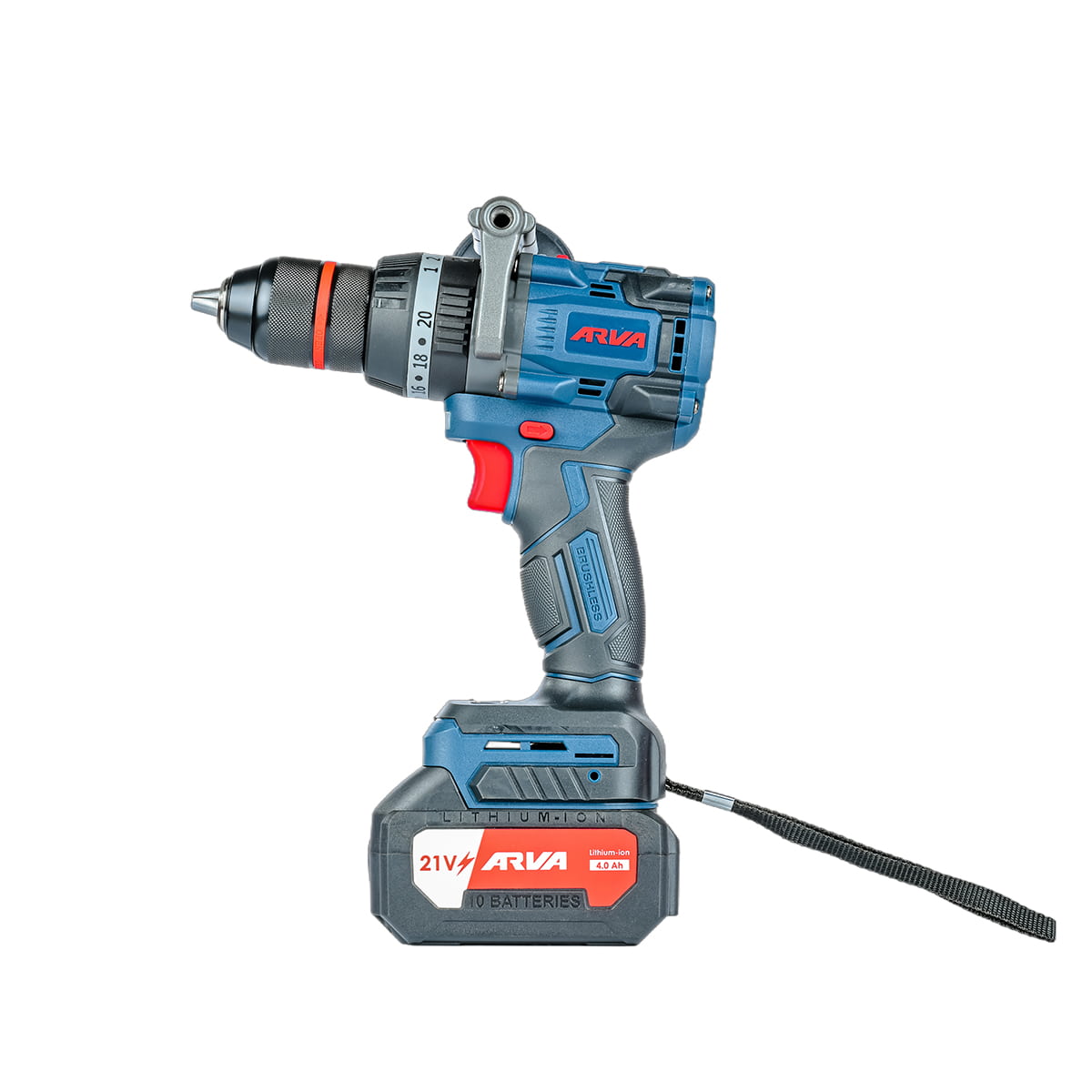 دریل چکشی براشلس ۲۱ ولت فوق صنعتی آروا