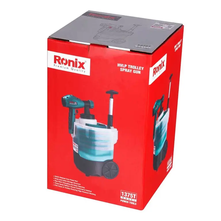 پیستوله برقی رونیکس 750وات به همراه چرخ دستی مدل 1375T (6)