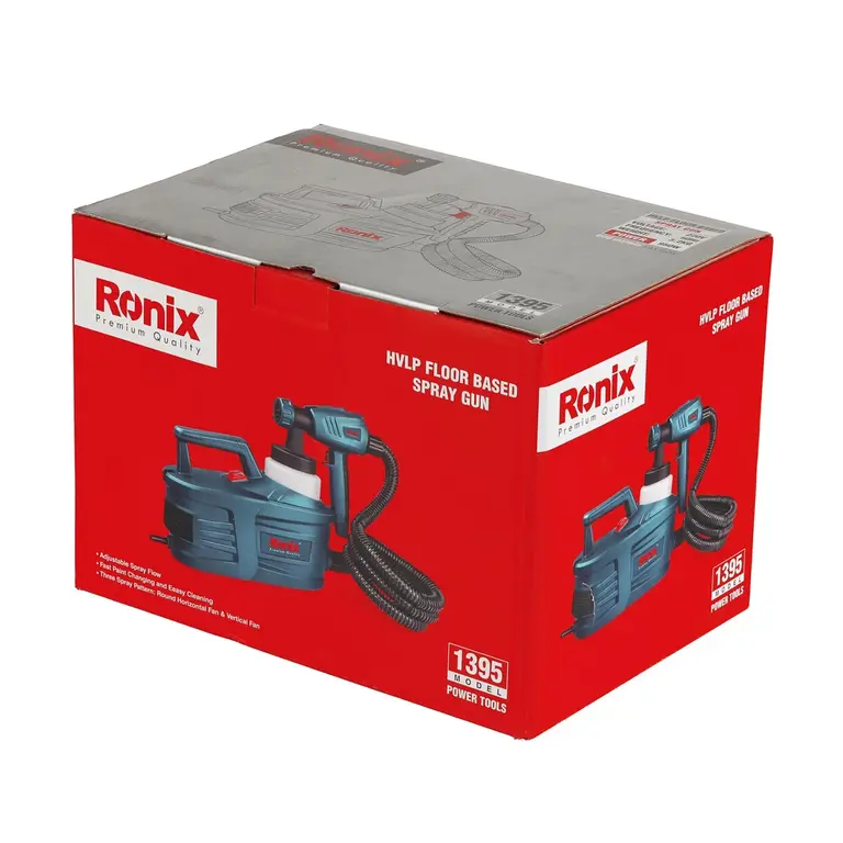 پیستوله برقی رونیکس 950 وات خرطومی HVLP مدل 1395 (7)