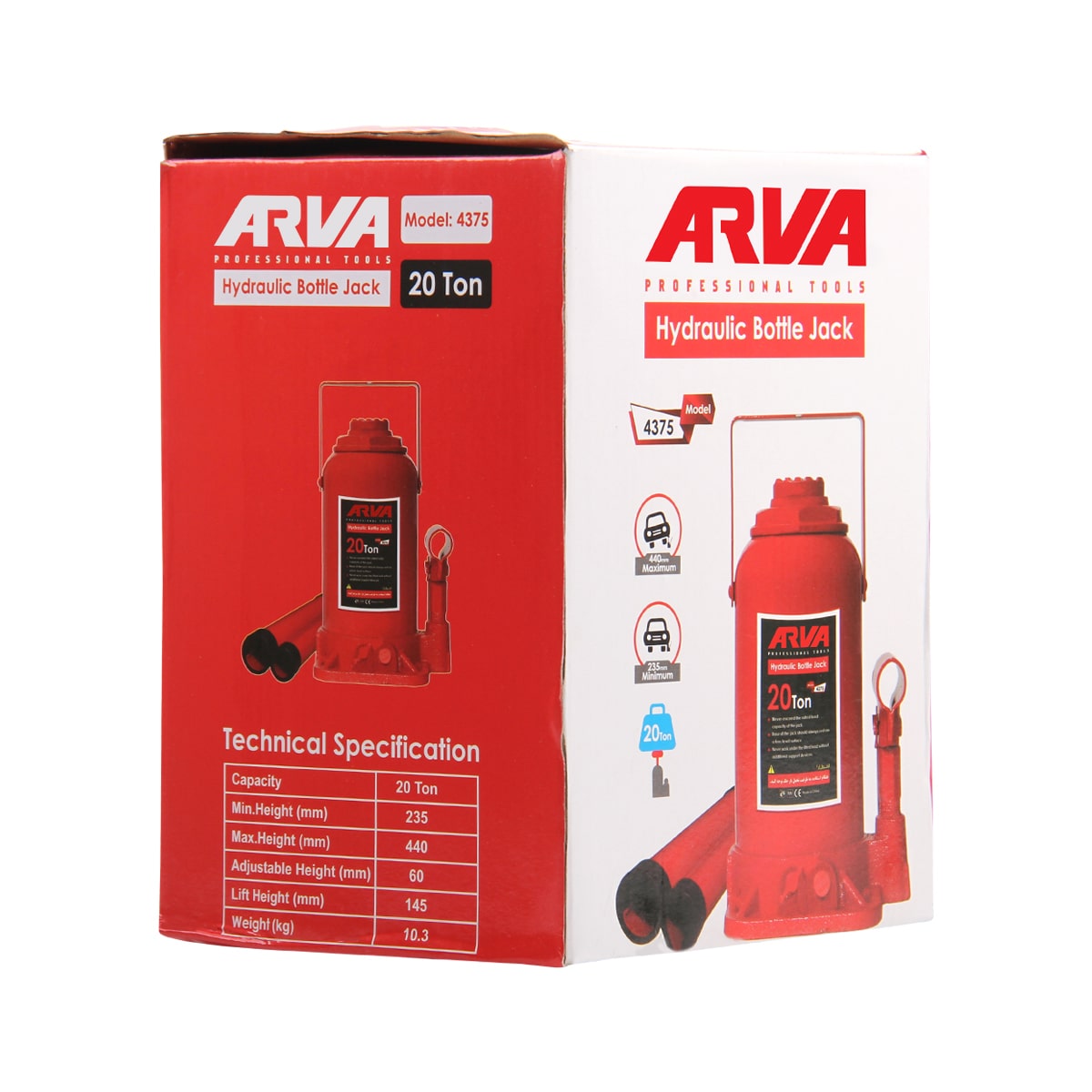 hydraulic-bottle-jack-model-4375-3 arva-4375-3