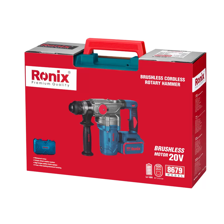 بتن کن شارژی براش لس رونیکس 20 ولت-3.5 ژول مدل 8679 (12)