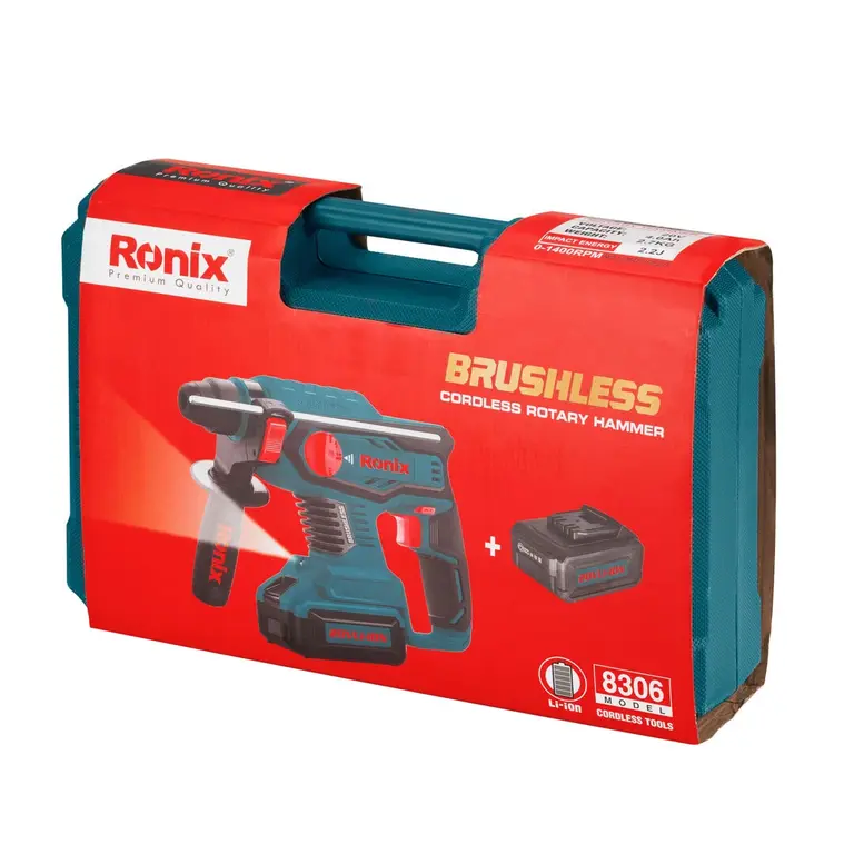 بتن کن شارژی رونیکس 20 ولت مدل 8306 (2)