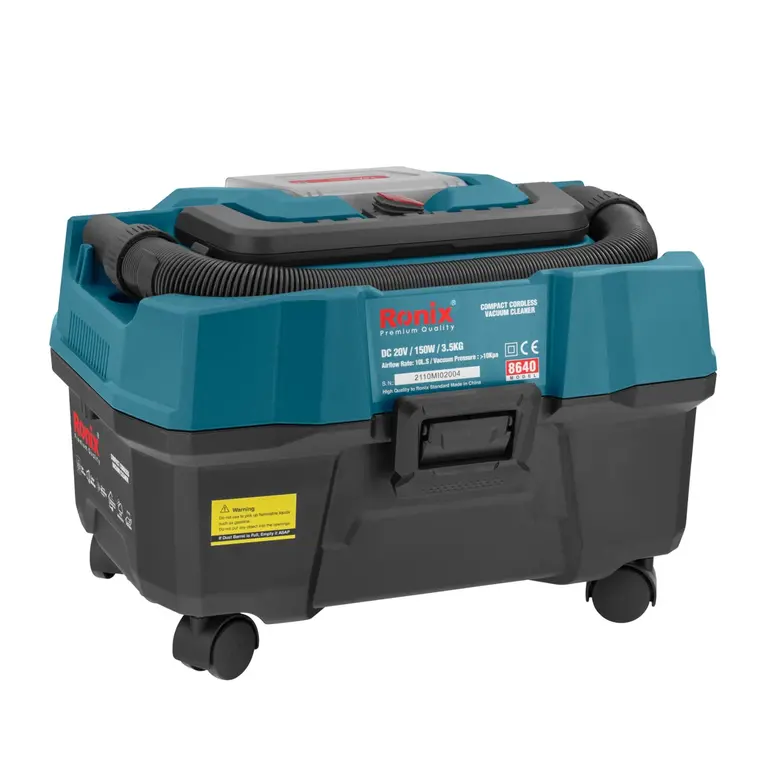 جاروشارژی رونیکس 15لیتری 20ولت مدل 8640 (3)