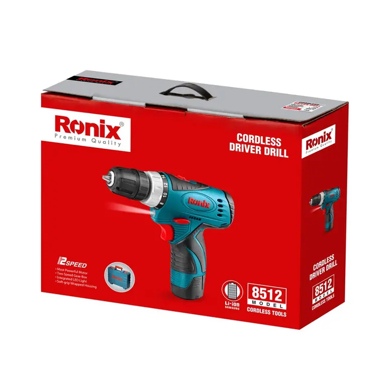 دریل پیچ گوشتی شارژی رونیکس 12 ولت مدل 8512 (9)