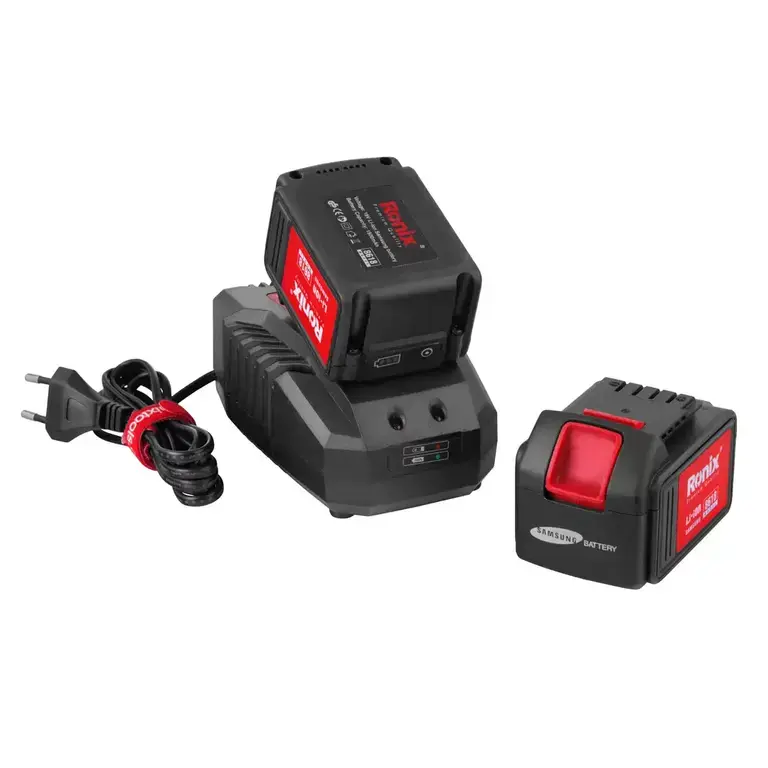 دریل پیچ گوشتی چکشی شارژی رونیکس 18 ولت مدل 8618 (5)