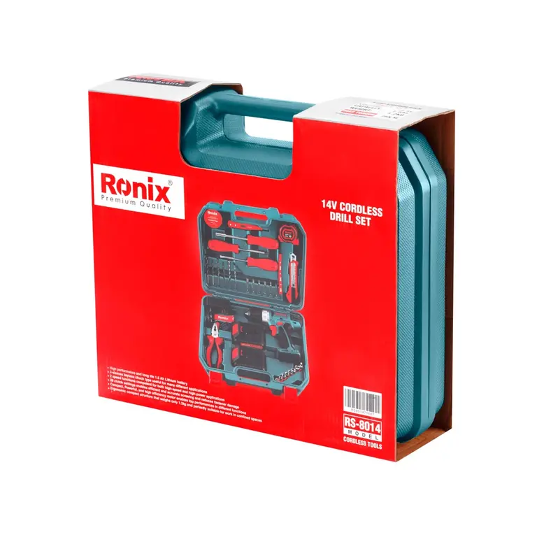 ست ترکیبی دریل شارژی رونیکس 14ولت - 33 تکه مدل RS-8014 (7)