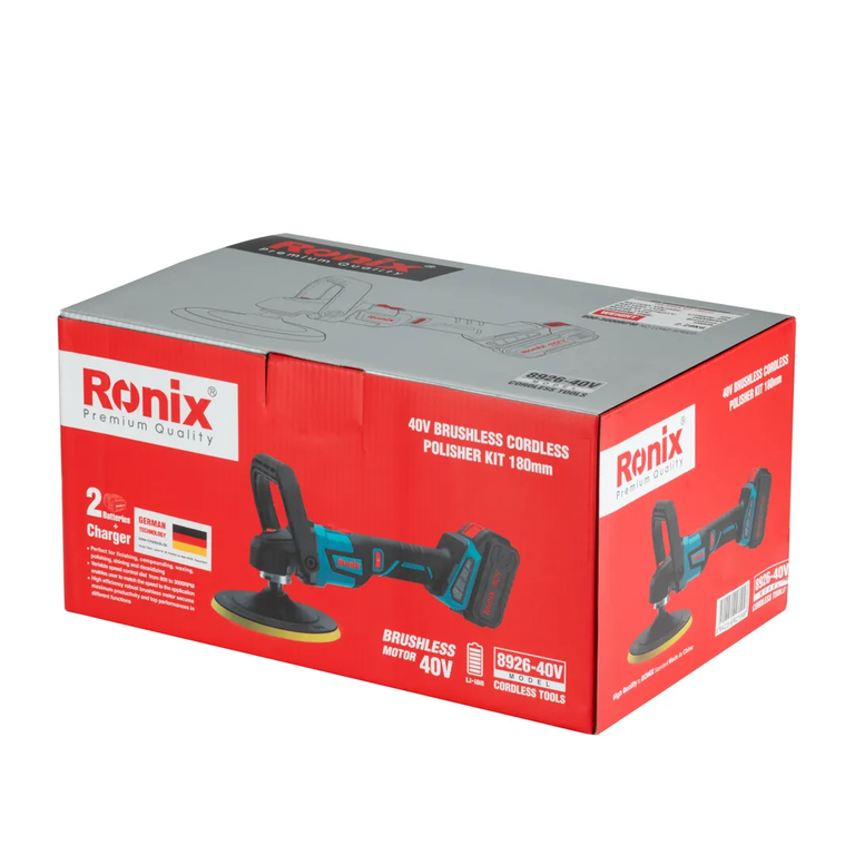 پولیش شارژی براشلس رونیکس 40ولت 180میلی متری مدل 8926-4V (11)