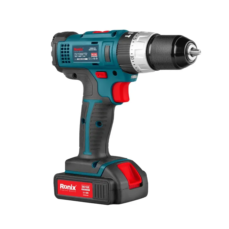 کیت دریل پیچ گوشتی شارژی رونیکس 16 ولت مدل 8616K (12)