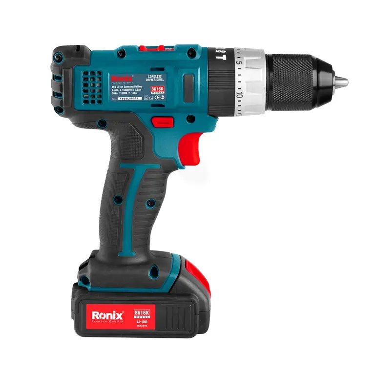 کیت دریل پیچ گوشتی شارژی رونیکس 16 ولت مدل 8616K (3)